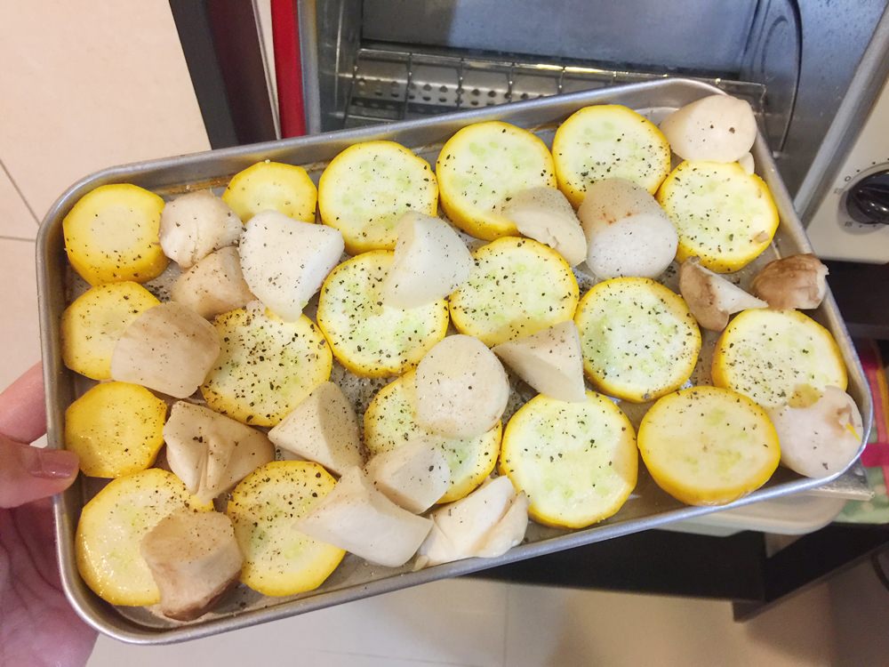 【小花廚房】適合減肥的烤櫛瓜料理