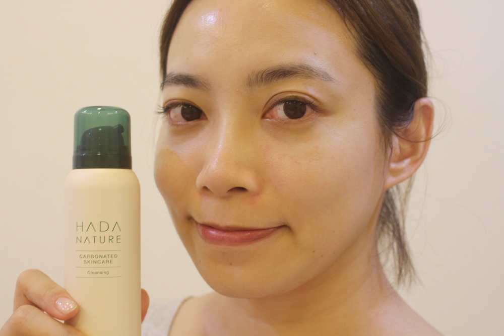 日本肌純HADA NATURE碳酸洗卸泡泡當成洗臉慕斯