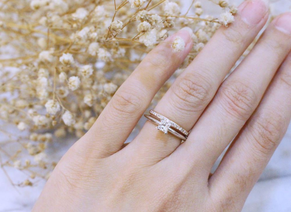 【Wedding Anniversary Gift】第四年的結婚紀念日禮物：日本輕珠寶festaria玫瑰金線戒～一只永恆的愛eternity ring