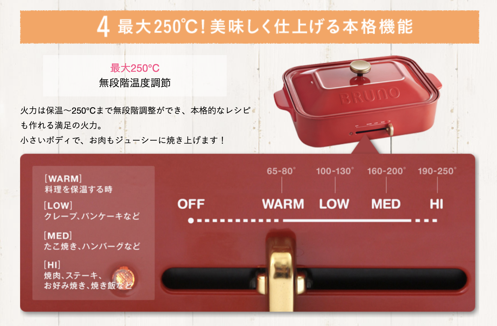 【白色家居】日本BRUNO萬用電烤盤-直接上桌的熱騰騰料理，時尚好看又好玩