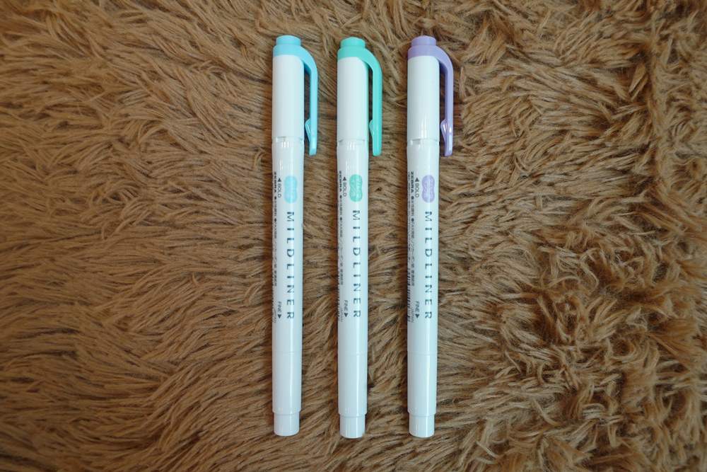 【日本文具戰利品】ZEBRA CLICKART按壓式水性筆 & MILDLINER淡色螢光筆