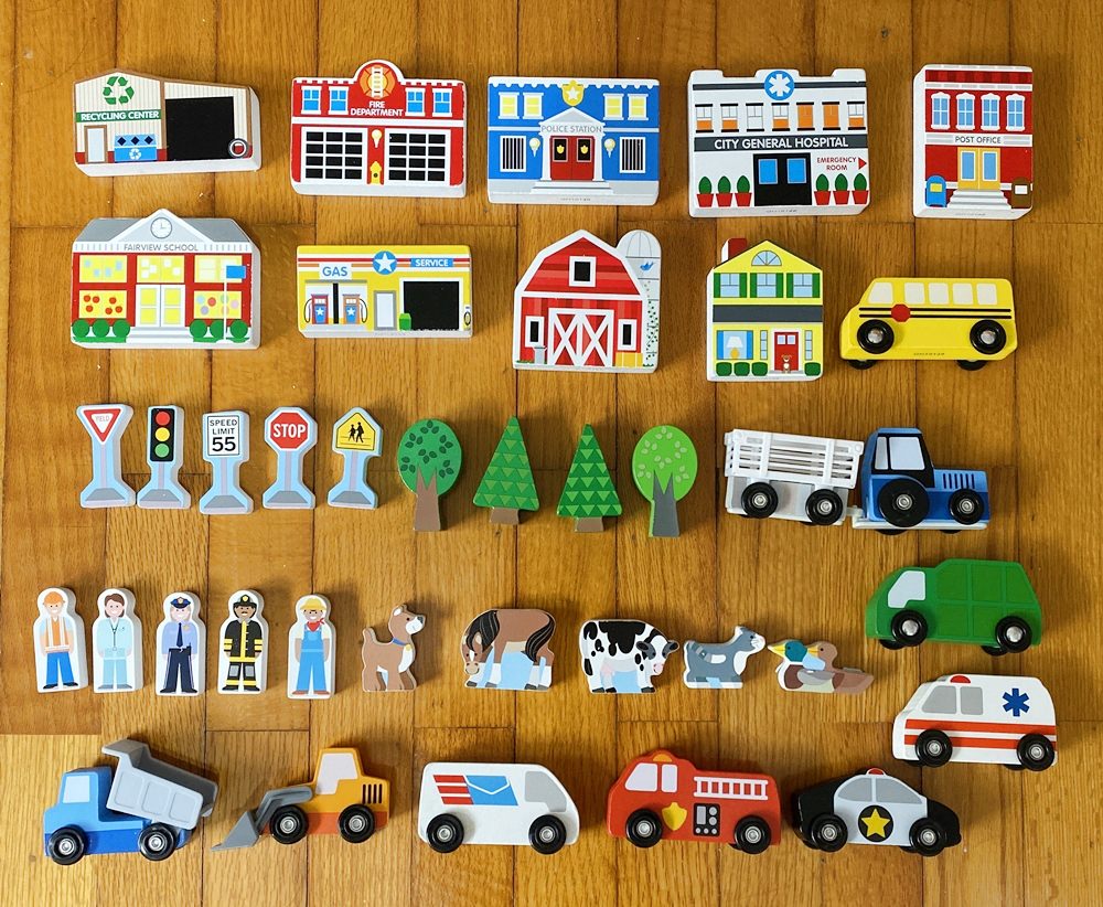 美國瑪莉莎Melissa Doug木製城市玩具汽車組 COSTCO好市多玩具
