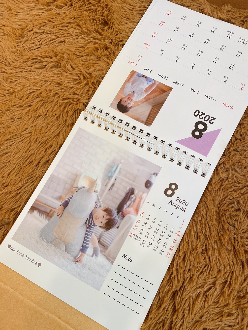 nuphoto拍立洗 DIY印親子月曆桌曆