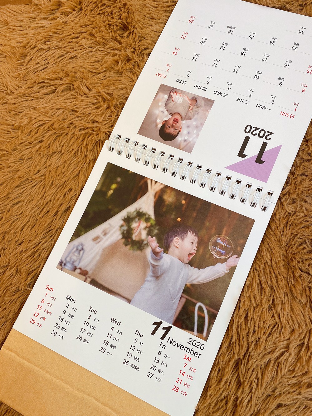 nuphoto拍立洗 DIY印辦公室桌曆月曆