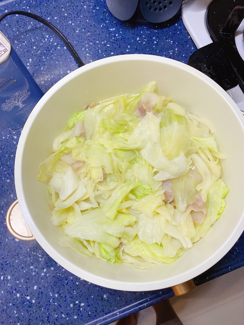 韓國Modori可堆疊收納純白鍋具組 炒高麗菜