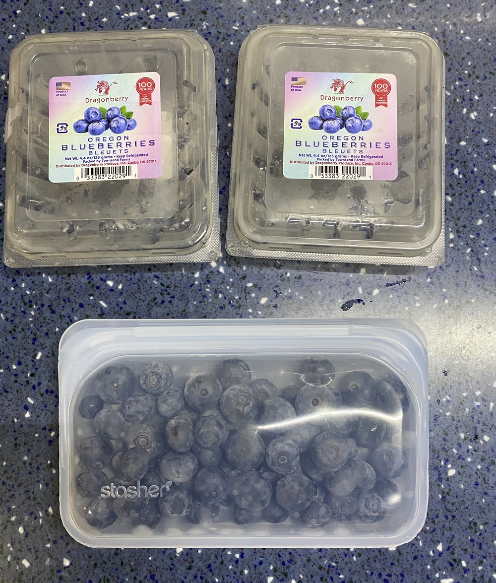 stasher矽膠袋收納藍莓