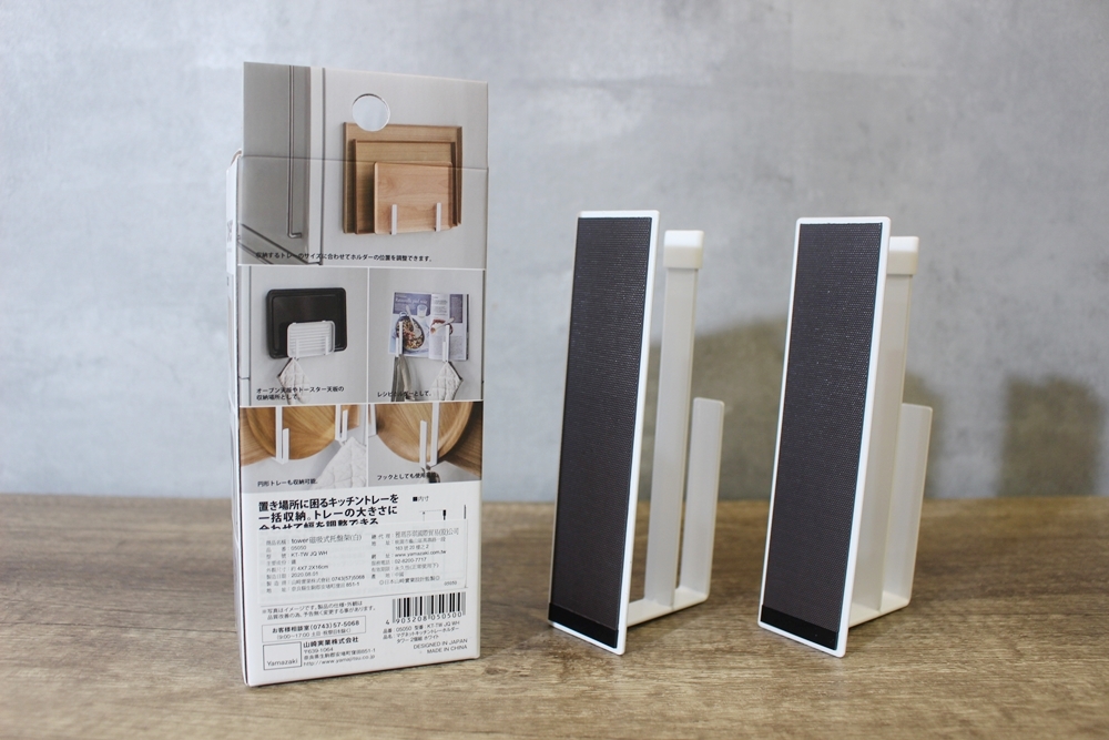 【日本山崎Yamazaki】我的白色清爽系空間收納(磁吸式口罩收納盒、磁吸式托盤收納架、桌上型螢幕置物架)