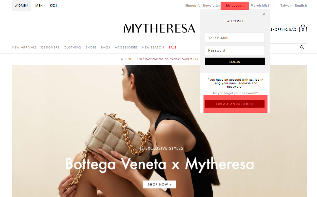 Mytheresa 註冊