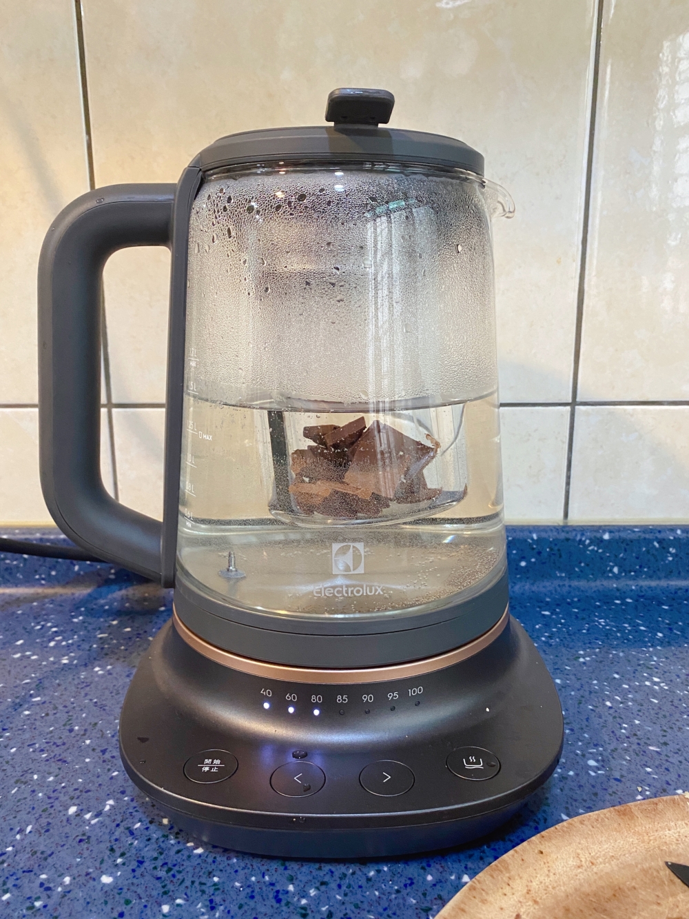 伊萊克斯玻璃電茶壺 隔水加熱巧克力