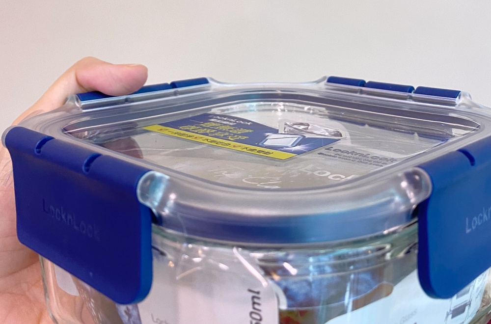 樂扣樂扣 頂級透明耐熱玻璃保鮮盒 可堆疊不滑動
