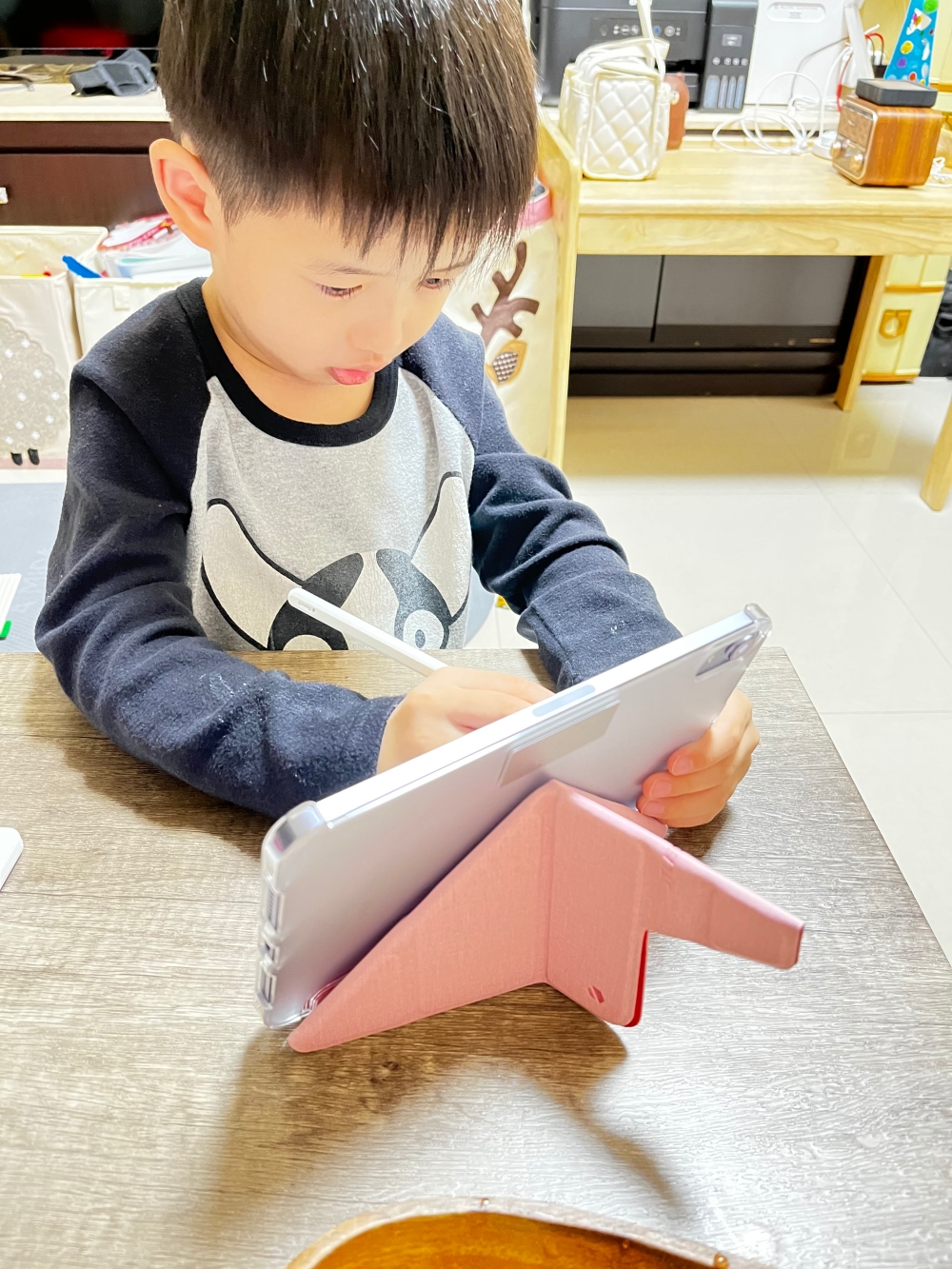iPad mini 6粉紫色 JTLEGEND保護殼 小朋友畫畫