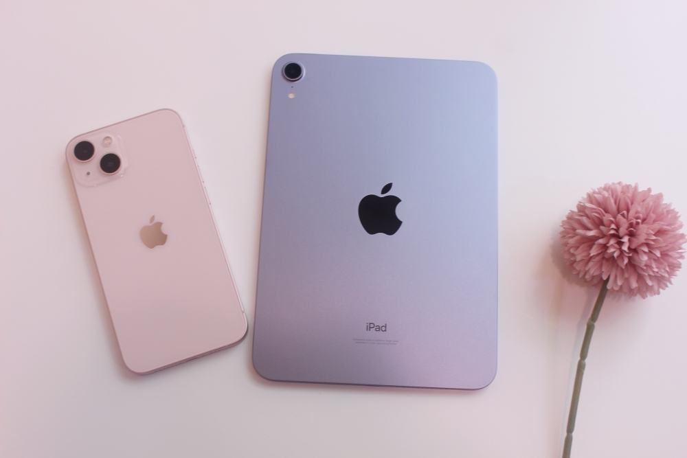 粉紅色iPhone13 粉紫色iPad mini 6 開箱