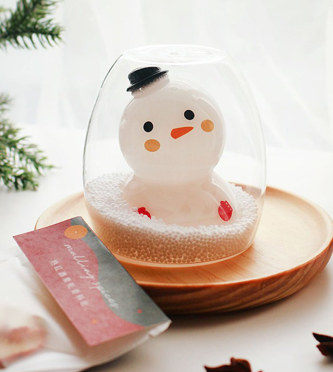 聖誕禮物交換禮物推薦 好玻GOODGLAS 雪人雙層玻璃杯