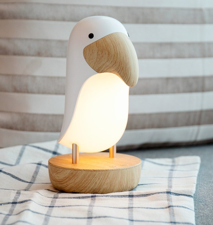 Natural Bird 質感療癒系USB充電夜燈 聖誕禮物交換禮物推薦