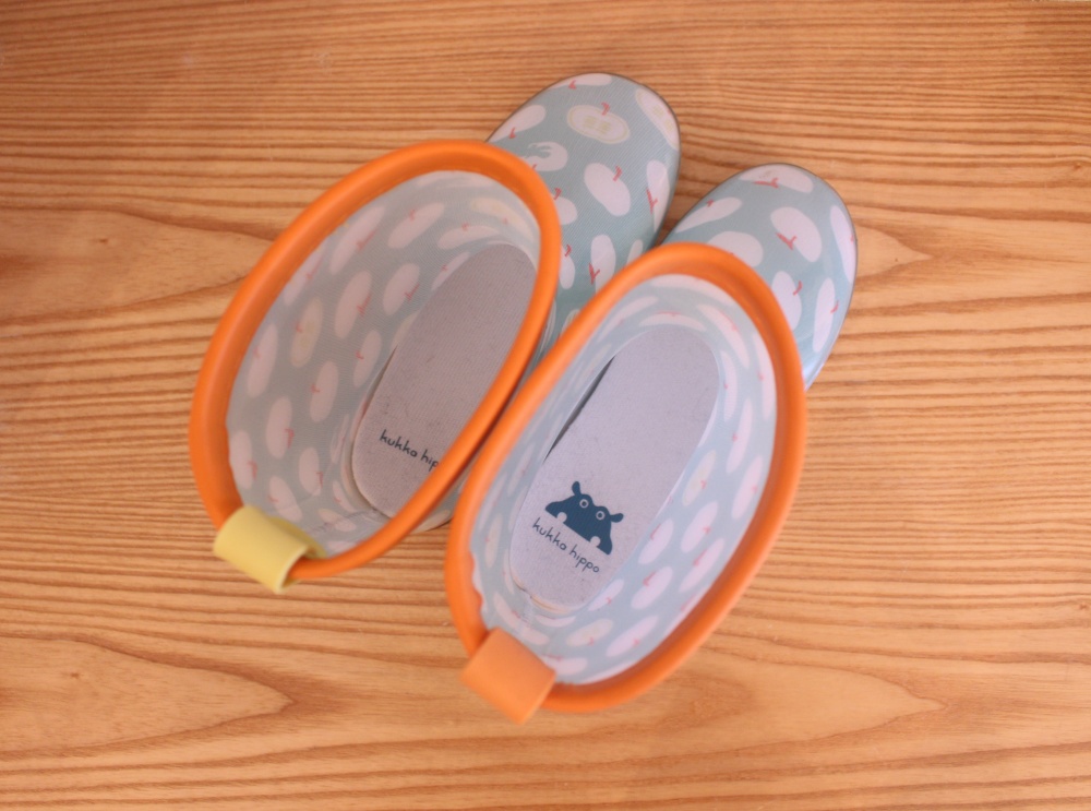日本kukka hippo兒童雨鞋鞋墊設計