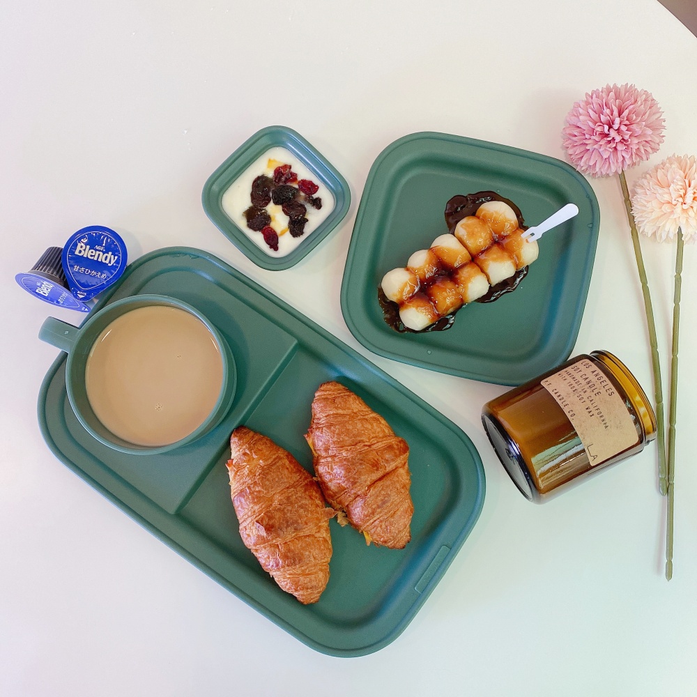 韓國nineware簡約早午餐盤四件組擺盤