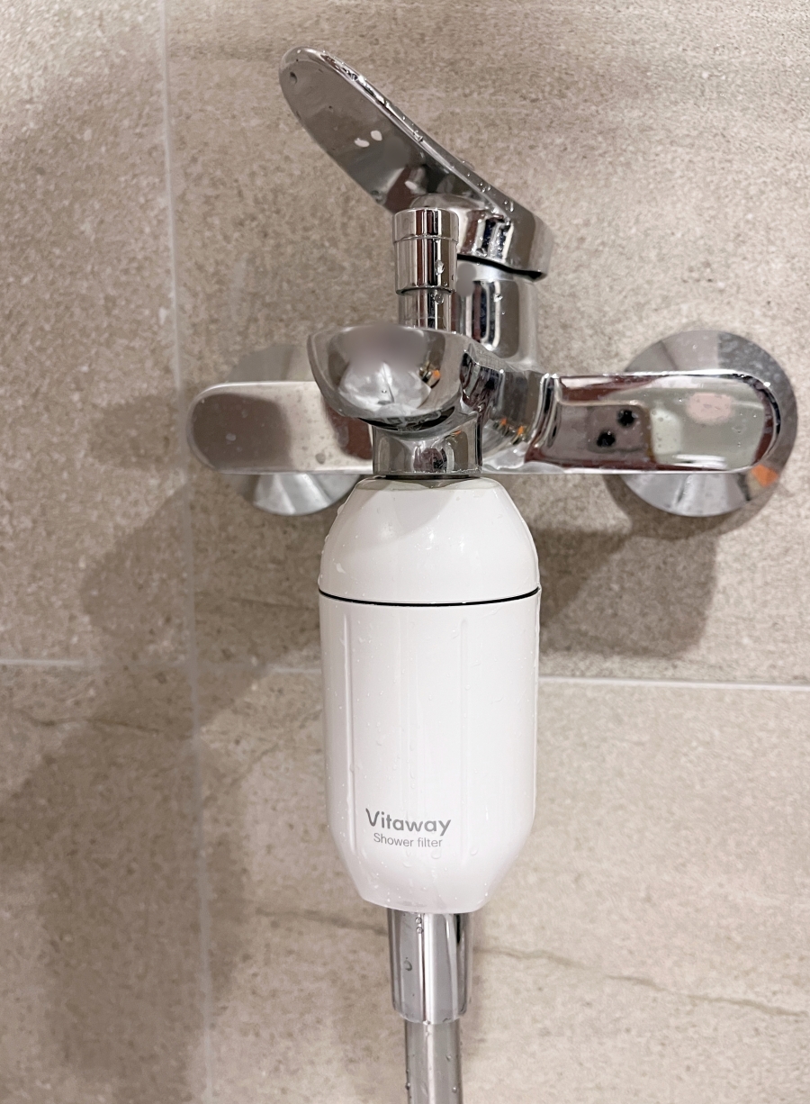 Vitaway沐浴過濾器 森林SPA 簡易型浴室濾水器除氯裝設完成