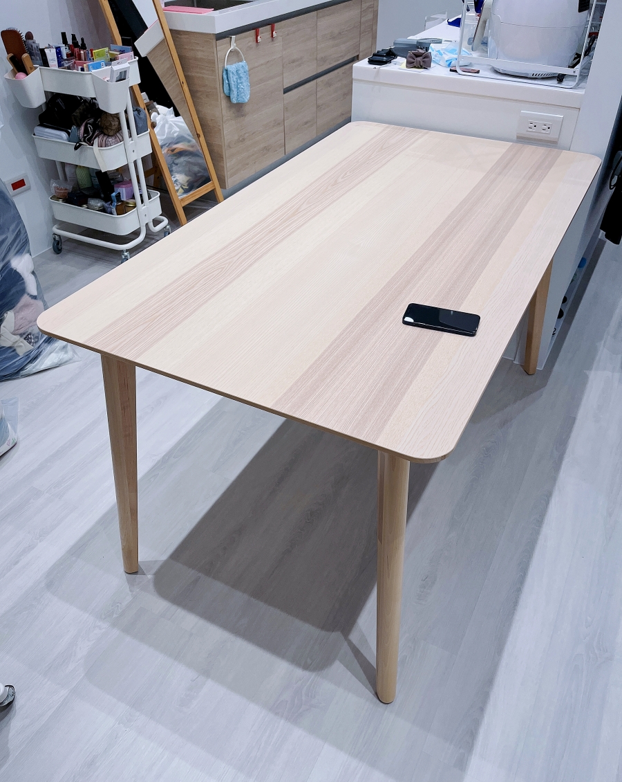 IKEA LISABO餐桌到貨 北歐風餐桌推薦