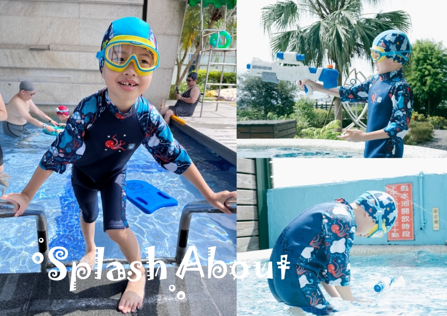 英國Splash About潑寶兒童泳衣推薦，防寒抗UV連身泳衣小男孩穿也很可愛的男孩兒童泳衣哪裡買心得