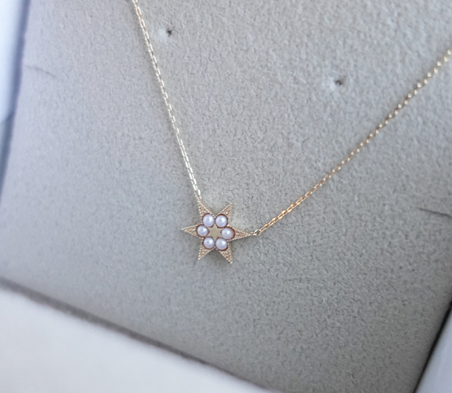 日本輕珠寶star jewelry girl戰利品開箱，珍珠星星項鍊氣質可愛六芒星是star jewelry特色