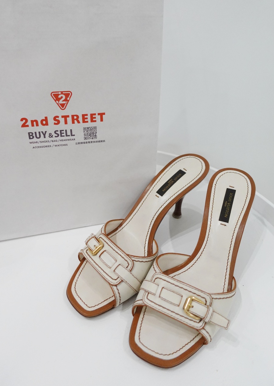 2nd Street戰利品LV高跟涼鞋，保存良好的Louis Vuitton二手涼鞋只花了1200元入手