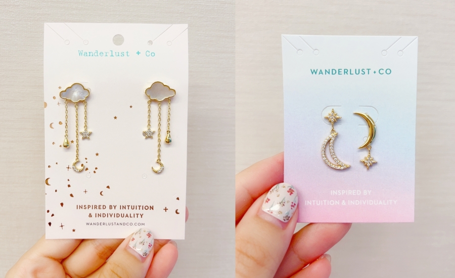 Wanderlust+Co飾品戰利品分享兩副超可愛耳環
