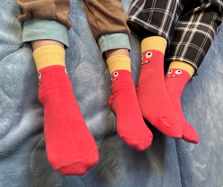 可愛怪獸親子襪Amiss全家人的襪子