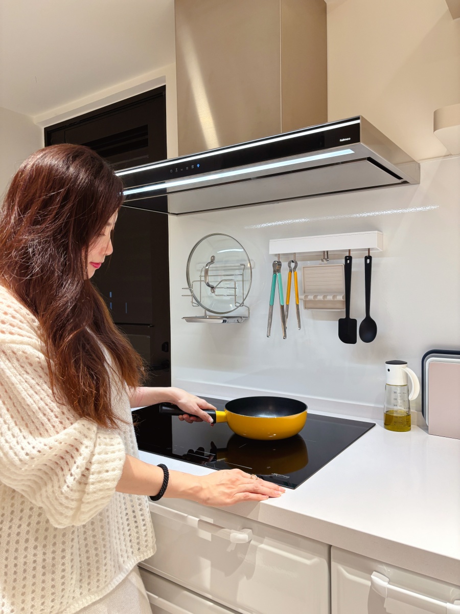 【裝潢日記】新家的Falmec超靜音排油煙機，超強吸力的美型抽油煙機♥︎