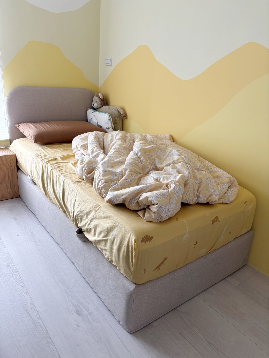 【裝潢日記】新家大換新！旺財的新床墊、新枕頭~Emma床墊