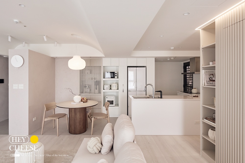 【裝潢日記】被問翻的圓型餐桌，在MOOYU睦寓訂製一張仛寂風餐桌