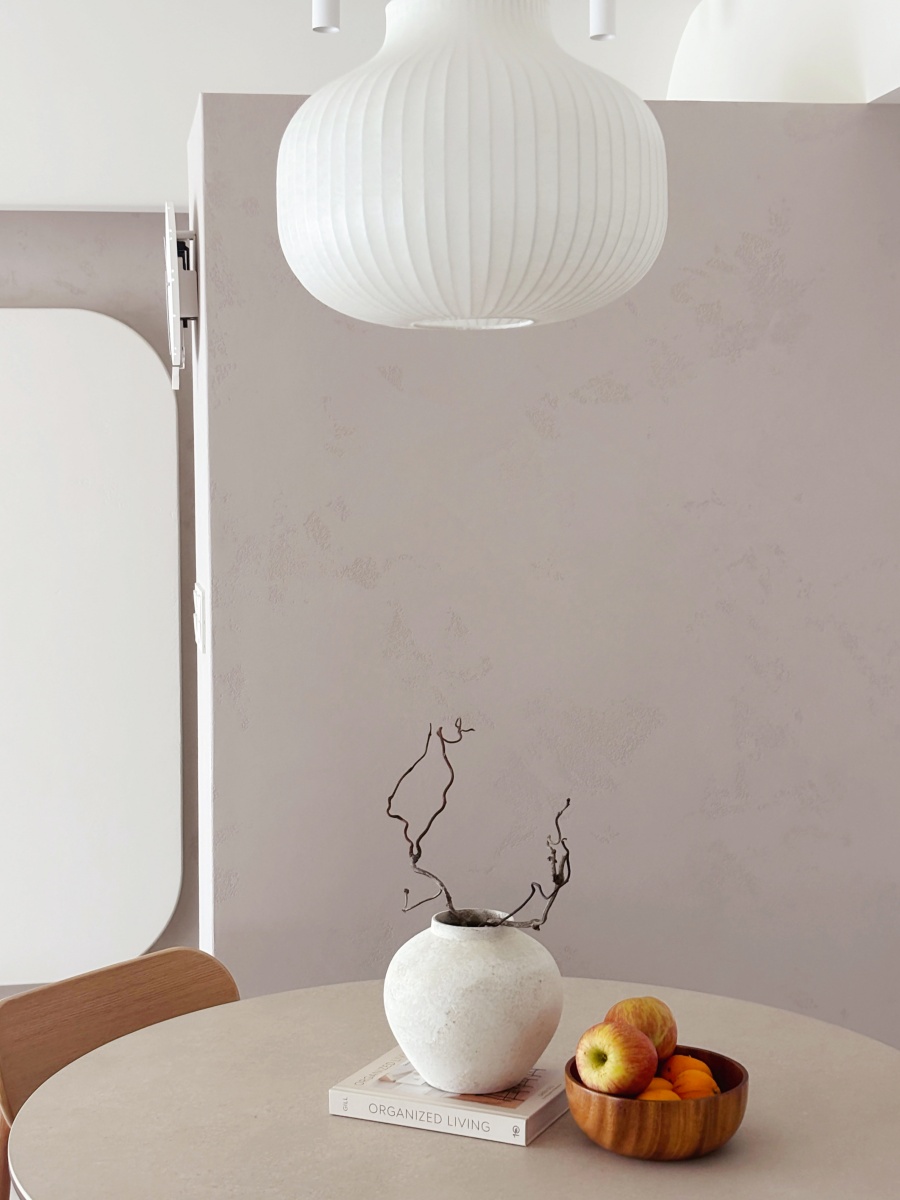 【裝潢日記】被問翻的圓型餐桌，在MOOYU睦寓訂製一張仛寂風餐桌