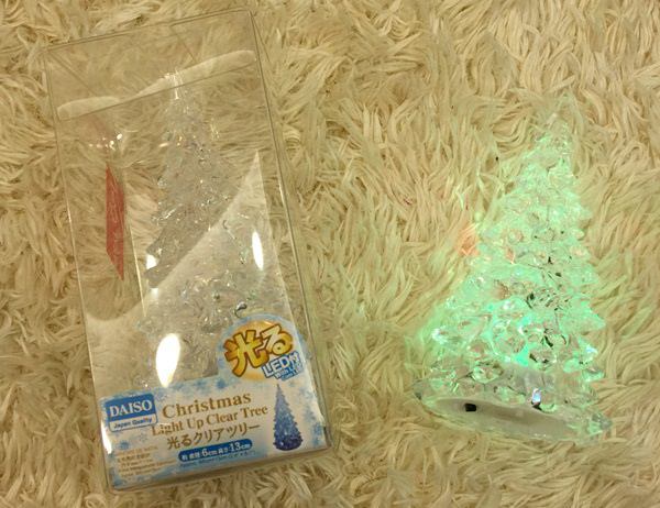 Daiso大創好物 LED發光聖誕樹裝飾