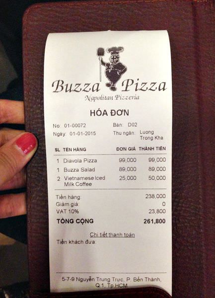buzza pizza vietnam hcmc越南胡志明市第一郡檳城市場旁韓式窯烤披薩