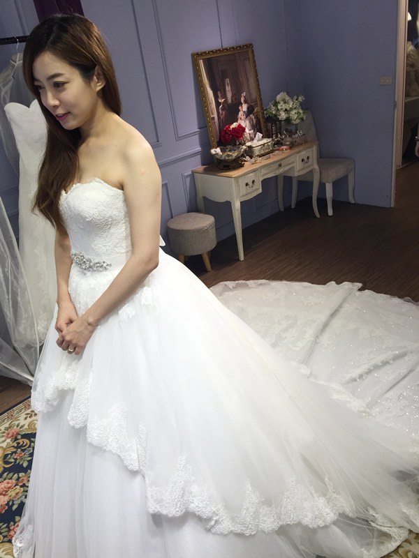婚紗試穿-CHERI法式手工婚紗-白紗禮服-wedding gown (122)