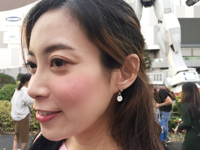 Mrs Yue 夾式耳環-垂墜式耳環-不過敏耳環-氣質施華洛世奇鑽耳環 (45)
