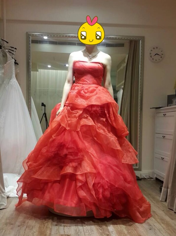 【婚紗試穿】我的訂婚大紅禮服@JE Wedding