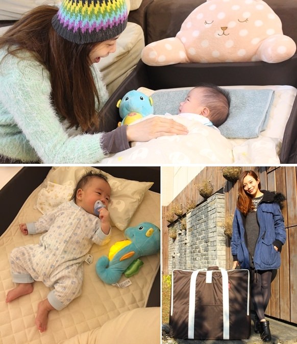 日本farska嬰兒床墊-compact bed series 透氣好眠可攜式床墊組 (1001)