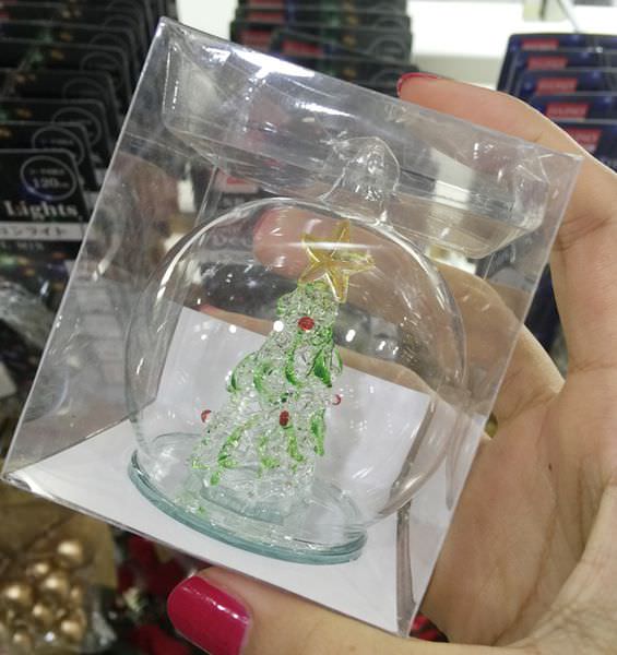 Daiso Japan大創好物 玻璃泡泡聖誕樹掛飾