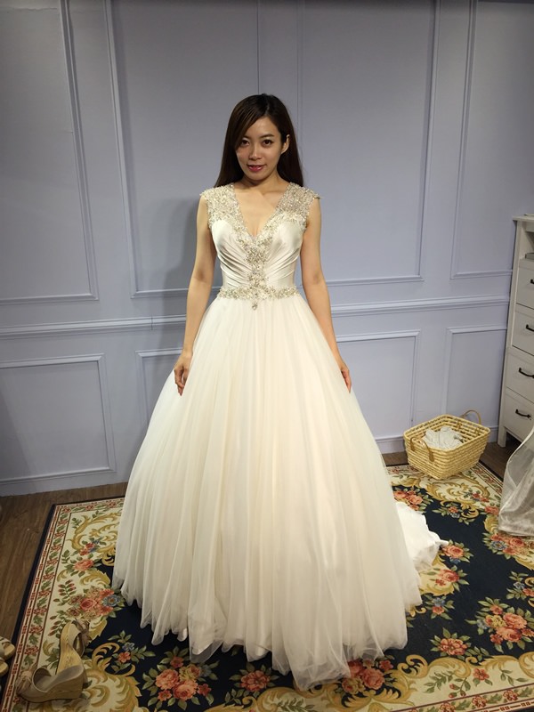 婚紗試穿-CHERI法式手工婚紗-白紗禮服-wedding gown (110)