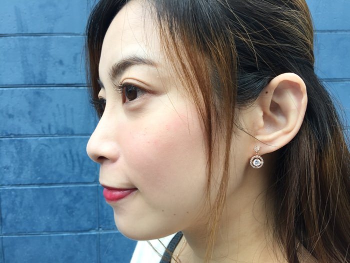 Mrs Yue 夾式耳環-垂墜式耳環-不過敏耳環-氣質施華洛世奇鑽耳環 (46)