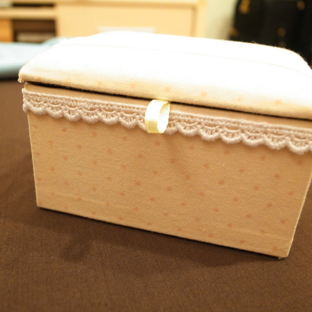 [手作] 布盒~化妝棉收納盒