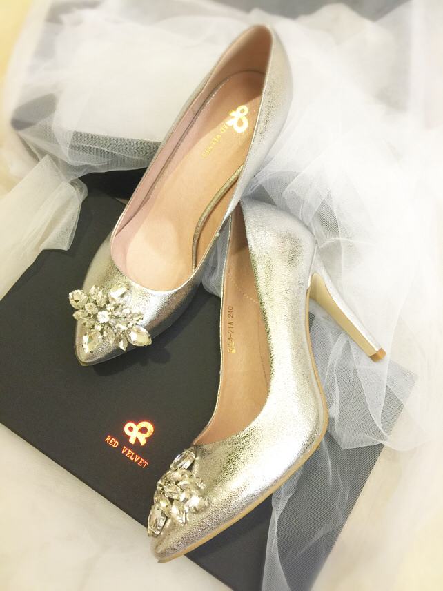 我的超夢幻命定婚鞋wedding shoes-Red Velvet-銀色水鑽高跟鞋 (25)