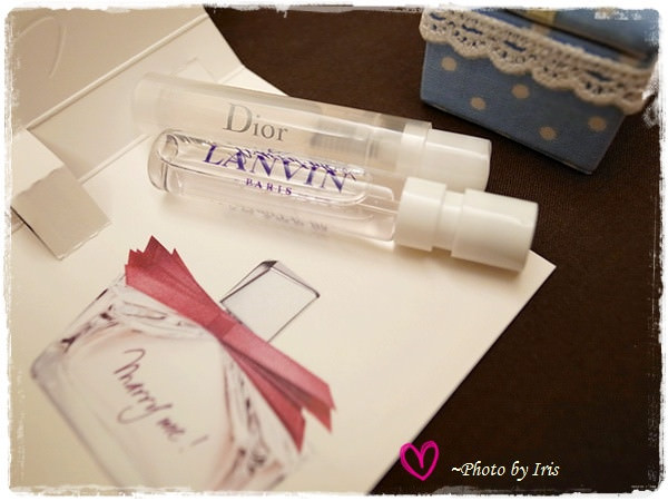 [分享] 最近喜愛的試管小香~Dior Cherie & Lanvin Marry Me