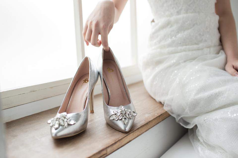 我的超夢幻命定婚鞋wedding shoes-Red Velvet-銀色水鑽高跟鞋 (4)