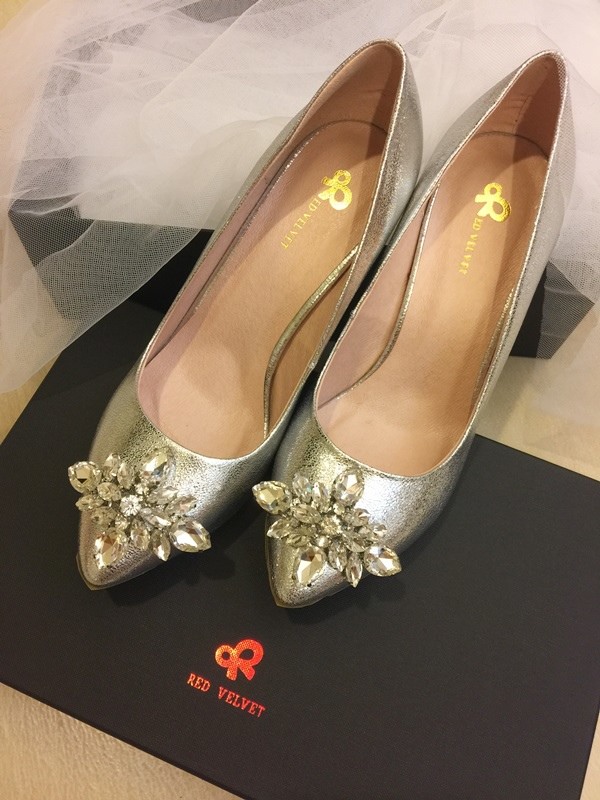 我的超夢幻命定婚鞋wedding shoes-Red Velvet-銀色水鑽高跟鞋 (22)