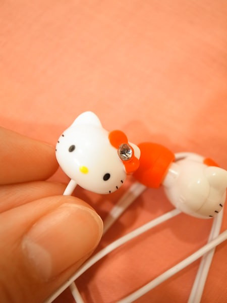 【日雜贈品】Hello Kitty水鑽耳機(Non-no 2011年3月號付錄)
