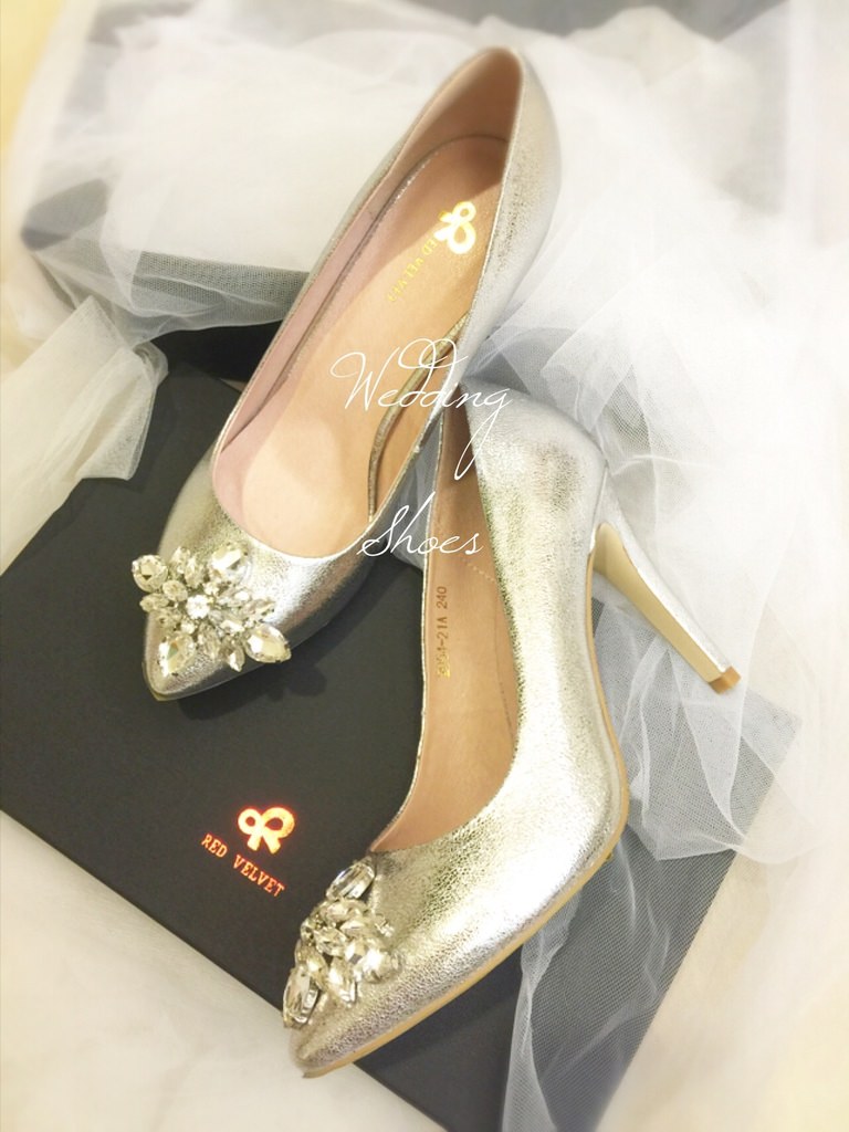 我的超夢幻命定婚鞋wedding shoes-Red Velvet-銀色水鑽高跟鞋 (26)